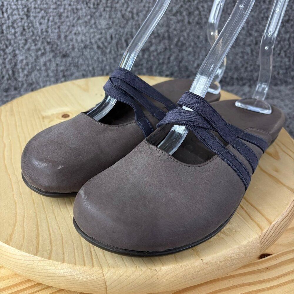 Vionic Sasha Mule Womens Size 7 Brown Slip On Clog Comfort Orthaheel Shoes